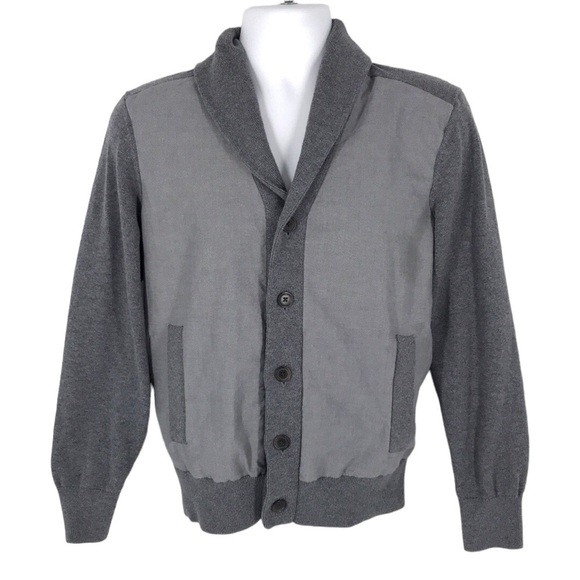 Banana Republic Men's Dual Fabric Cardigan Sweater Size Small - Picture 1 of 9